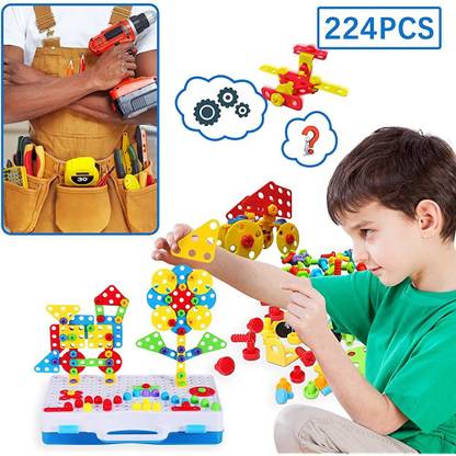 Yunona Nxone STEM Toys 195 PCS Building Toys Educational Toys for Boys and Girls Ages 3 4 5 6 7 8 9 10 Construction Building Bl