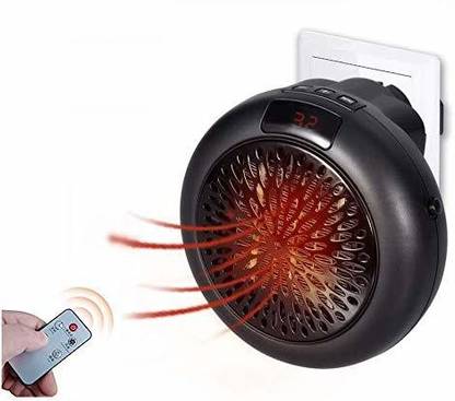 CONAVA Round Heater Fan Air Warmer Fireplace Flame With Remote Control Air Blower