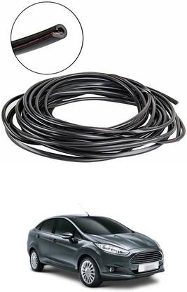 PROEDITION Car Door Edge Guards Clear, Rubber Seal Protector U Shape（Black　16Ft ）A24 Matte, Glossy, Chrome Ford Fiesta Rear Garnish