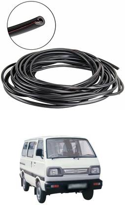 PROEDITION Car Door Edge Guards Clear, Rubber Seal Protector U Shape（Black　16Ft ）A169 Matte, Glossy, Chrome Maruti Omni Rear Garnish
