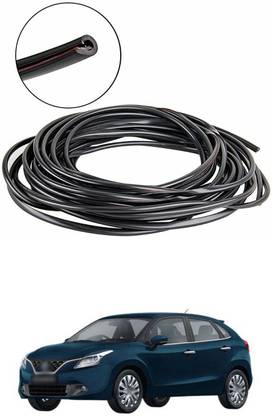 XZRTZ Car Door Edge Guards Clear, Rubber Seal Protector U Shape Edge Trim Car Door Edge Protection Fit for Most Car（Black　16Ft ）A162 Glossy Maruti Baleno Rear Garnish