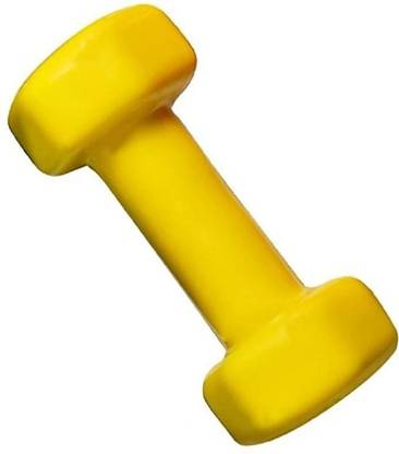 Forgesy Vinyl Dumbell - 1 kg Fixed Weight Dumbbell (1 kg) yellow Fixed Weight Dumbbell