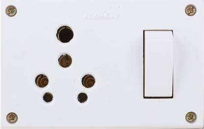 KLICK SS Combined With Box, Switch Socket, Heavy Duty, Fire Retardant ...