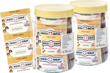 Medigrip Adhesive Band Aid (Pack of 200) Square First Aid Tape