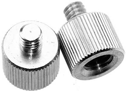 MILLETS Standard 3/8"-16 Female to 1/4"-20 Male Tripod Thread Screw Adapter Flash Shoe Adapter