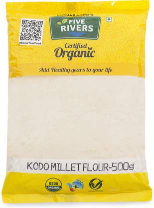 Five Rivers Kodod Millet Flour | Chemichal Free | Naturally |Pack of 2 | 1 KG