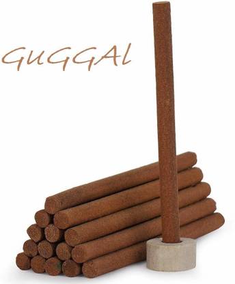 RDK Herbs Material Incense Sticks Agarbatti Guggal Dhoop Sticks with Stand | Dhup Batti Sticks for Pooja Havan Fragrance & Mediation Use | Dhoop Sticks Incense Long Lasting for Prayer Puja Home Purification - Set of 28 Stick (Pack of 4) Guggul