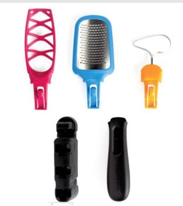 TUPPERWARE Click Series Set 1N (HLDER+HNDLE+CORER+GRTR+WHISK) Kitchen Tool Set