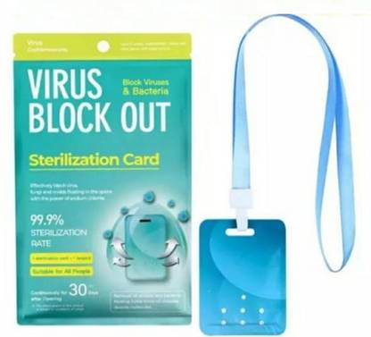 Nysa Virus Shut Out Card | Virus Block out Card | Neck Hanging Virus Protection Card | Air Freshener Sterilization | For Kids Students School/For Home, Offices/Anti-Bacterial Disposable Medical Tray
