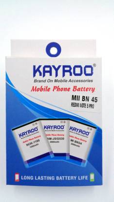 Kayroo Mobile Battery For  Xiaomi Redmi Note 5 Pro