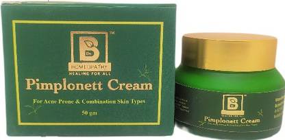 Dr. B Homeopathy All Natural Pimplonett Cream for Acne Prone and combination skin type 50 gm Glass Container