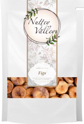 Nuttey Valley Natural Dried Figs (BIG SIZE) in Garland Form | Vegan | Gluten-Free Calimyrna Figs | Non-GMO | No Added Sugar | No Sulfur | No Preservatives-500 Gm Figs