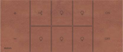 Polycab Hohm Vivere 6 Module WiFi Smart Integrated Brick Material Touch Switch (5 On/Off Control + 1 Fan Control), Works with Alexa, Hohm Mobile App, IR Remote Control Smart Switch