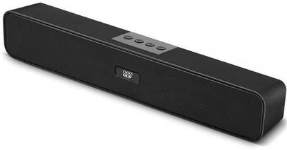 OUD Wireless Rechargeable Soundbar Speaker, Tv speaker, laptop speaker, mobile speaker with TWS Connection/USB Input/Micro SD Card Reader/FM Radio/Aux Input/Hands Free Calling/BT Perfect 10 W Bluetooth Soundbar