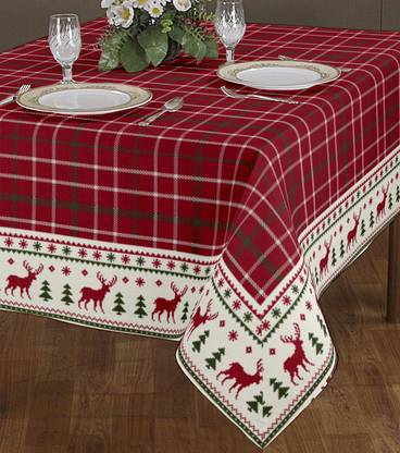Bee Tex Cotton 4 Seater Checkered Table Cover