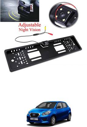 PRTEK License Plate Wireless Backup Camera, WiFi Rear View Camera, 170° View Angle Universal IP69 Waterproof Car License Plate Frame Camera for Car Truck SUV Pickup Trailer Van Camper A49 Reverse Assist Camera System