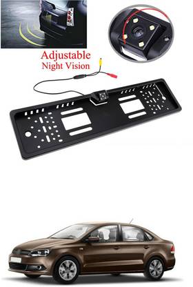PRTEK License Plate Wireless Backup Camera, WiFi Rear View Camera, 170° View Angle Universal IP69 Waterproof Car License Plate Frame Camera for Car Truck SUV Pickup Trailer Van Camper A258 Reverse Assist Camera System