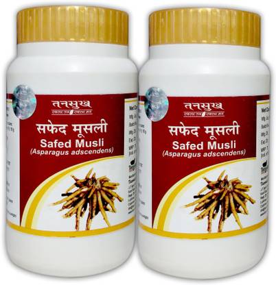 Tansukh Safed Musli Powder, Safed Musli Churna | 100gm x 2 | Asparagus Adscendens Powder | Ayurvedic Remedy for Men