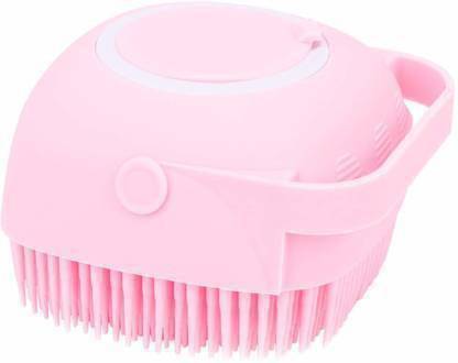 Grabitt Silicon Massage Bath Brush Hair, Scalp & Bathing Brush For Cleaning Body | Silicon Wash Scrubber, Cleaner & Massager For Shampoo, Soap Dispenser | Bathing Tool | Brushes, Bathroom, Men & Women