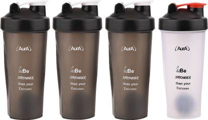 Aura Combo pack of 4 sipper/shaker 600 ml Shaker