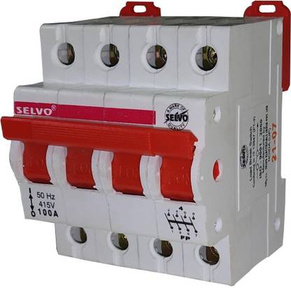 Selvo 100A FOUR POLE ISOLATOR MCB