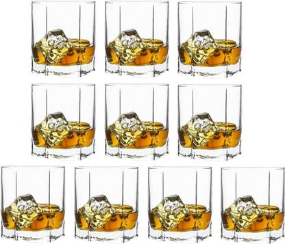 AFAST (Pack of 10) E_FNGlass-B10 Glass Set Whisky Glass
