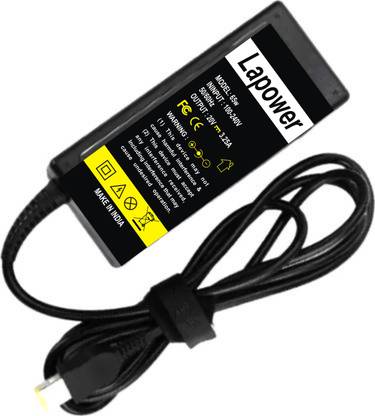 Lapower Laptop Charger 14/15, 2 (USB Slim Pin) 65w 65 W Adapter (Power Cord Included) 65 W Adapter