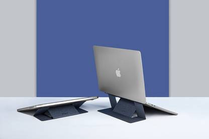Moft Laptop Stand Lightweight Foldable Laptop Macbook Computer Stand Invisible Laptop Stand ADHESIVE. Adhesive Laptop stand with 15 degree and 25 degree Adjustable Stand, Portable & Foldable Laptop Stand, Perfect for Bed,Office, Home and Table (Grey) Carbon Steel Floor and Desk Stand Rotatable Laptop Stand with Adjustable Height Compatible with Universal Laptops