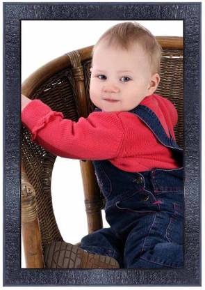pnf New born Baby Frames with Acrylic Sheet (Glass)-1049-baby Digital Reprint 14 inch x 10 inch Painting