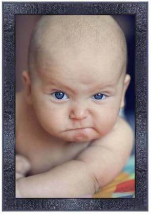 pnf New born Baby Frames with Acrylic Sheet (Glass)-1298-baby Digital Reprint 14 inch x 10 inch Painting