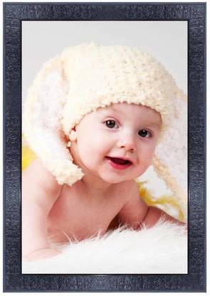 pnf New born Baby Frames with Acrylic Sheet (Glass)-222-baby Digital Reprint 14 inch x 10 inch Painting