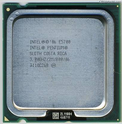 Intel PENTIUM E5700 3 GHz LGA 775 Socket 4 Cores Desktop Processor