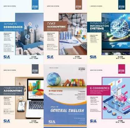 B.com (Computer Application) III-Year V-Sem (Set Of 6 Subjects) General English, Business Economics, Cost Accounting, Computerized Accounting, Management Information Systems, E-Commerce, As Per The Latest (2019-20) CBCS Syllabus Of O.U, Latest Edition-2021-22