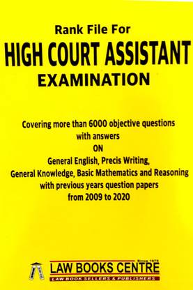 High Court Assistant-Rank File-6000 Questions &Answers