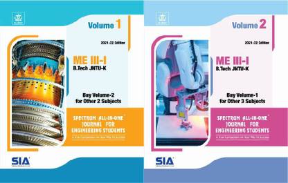 B.Tech III-Year I-Sem (ME) Set Of (2 Volumes) Spectrum ALL IN ONE Journal For Engineering Students JNTU –Kakinada Latest 2021-22 Edition