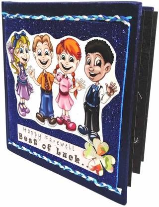 NATAL CRAFTS The handmade gift store Royal wishes with elegant crafts Natal Crafts Handmade Scrapbook Album - Good Luck and Good Bye - Special Farewell Gift for Friends/Office Colleague/Boss Album