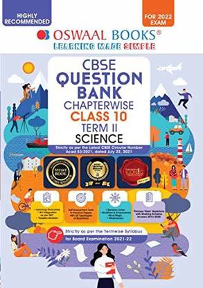 Oswaal Cbse Question Bank Chapterwise for Term 2, Class 10, Science (for 2022 Exam)