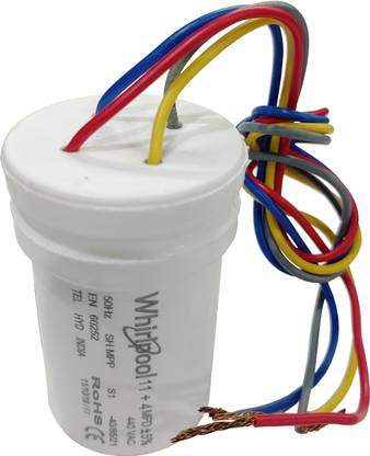 Whirlpool Washing machine Capacitor 11 + 4 MFD Power Capacitor