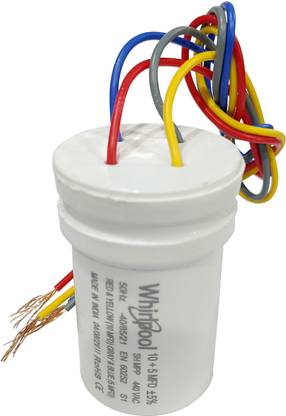 Whirlpool Capacitor 10 + 5 MFD For Washing machine Power Capacitor