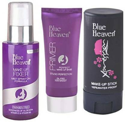 BLUE HEAVEN PRIMER,CONCEALER, AND MAKE UP FIXER (3 Items in the set)