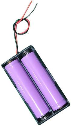 TRUSTECH 200 mah 2 battery 7.4 Volt Rechargeable Battery Lithium Ion 2 x 18650 double Cell Battery Holder - for 7.4V li-ion Plastic case with Lead Wire Hard pin Spring Retention Battery + 1200 mah ×2 Holder Electronic Components Electronic Hobby Kit