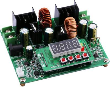 TRUSTECH Boost Buck Converter, Yeeco Auto Buck-Boost Board Numerical Control Step Up Down DC 10V-40V 12v 24v 36v to 0-38V 5v 9v 6A 240W Adjustable Constant Current Voltage Regulator Power Power Supply Module Electronic Components Electronic Hobby Kit