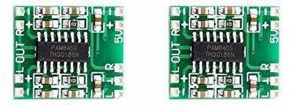 TRUSTECH Mini Digital Amplifier Board/kit, 3W+3W, Audio board with 2 Speaker Stereo Output, 5V dc Input - pack of 2pcs Electronic Components Electronic Hobby Kit