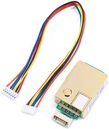 TRUSTECH MH-Z19B Infrared Carbon Dioxide Monitor Sensor CO2 Detection Sensor Module UART PMW Wave Output 0-5000ppm+Cable Electronic Components Electronic Hobby Kit