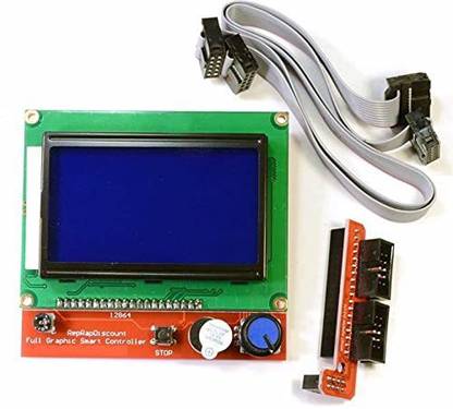 TRUSTECH LCD 12864 Version Graphic Smart Display Controller Module with Adapter and Cable for RAMPS 1.4 Reprap 3D Printer Electronic Components Electronic Hobby Kit