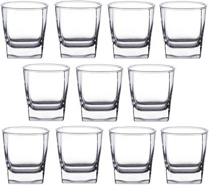 1st Time (Pack of 11) Transparent Water Glass, Set Of 11, 180 ML Glass Set Water/Juice Glass