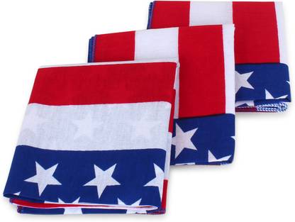 SHIVAAY BANGKOK FLAG 2PCS ["Black","Multicolor"] Handkerchief