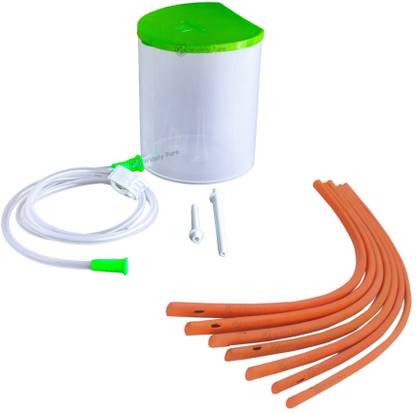Widely Pure Enema kit satvik 1500ml and 7 Enema tube number 12 catheter with user manual Medical Equipment Combo