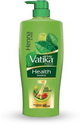 VATIKA Henna and Amla Health Shampoo Men & Women ...