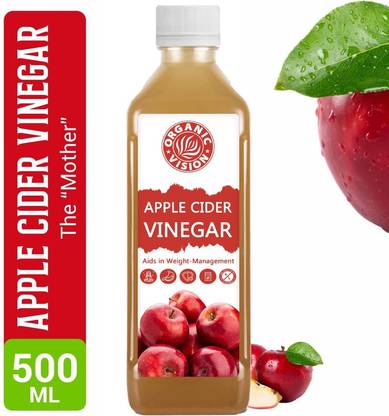 OrganicVison Pure & Natural Himalayan Apple Cider Vinegar for Fat Loss with Mother Vinegar